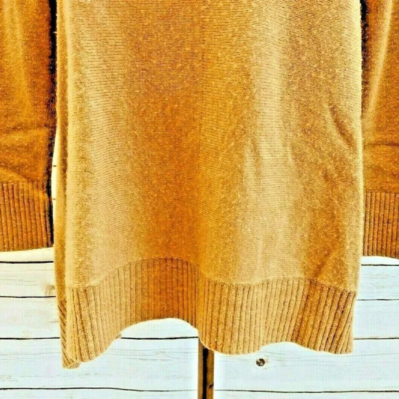 CASLON Women Long Sleeve Pullover Wool Brown Asymmetrical Hem Sweater Size M - Picture 3 of 11